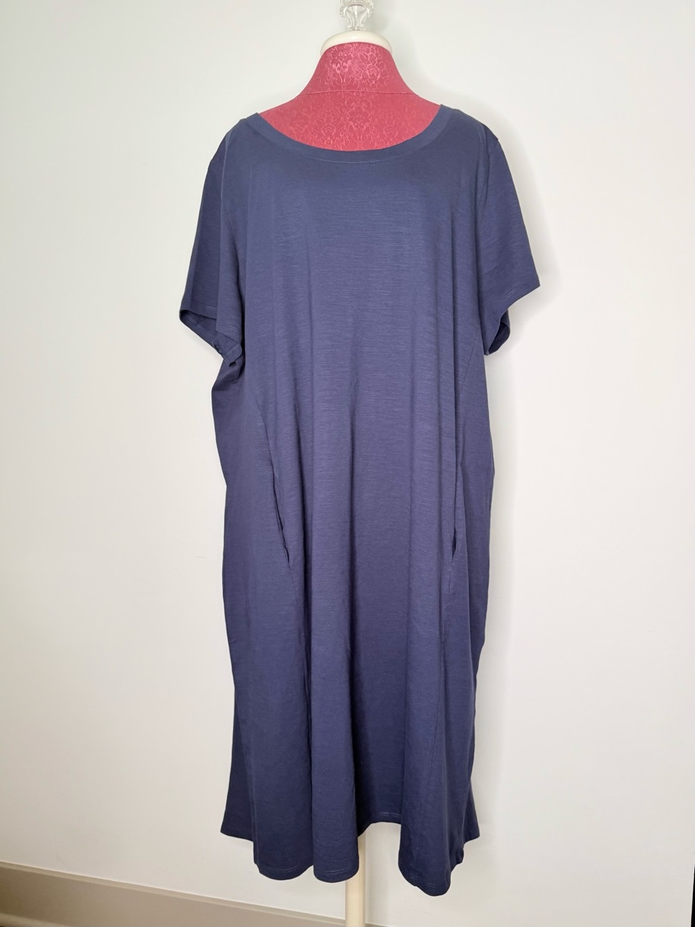 Zim & Zoe Cotton Navy Short-Sleeve Women’s Dress Plus Size 22/24